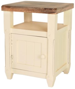 furniture-nabytek.cz - Drevený nočný stolík z masívu mango 45x60x40