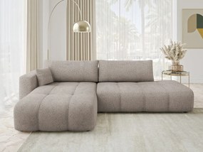 Rohová rozkladacia sedačka Larow O Boucle, Dostupné poťahy: Coral 50, Strana: Ľavá
