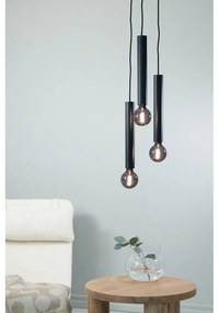 Čierne závesné svietidlo s kovovým tienidlom 25x25 cm Sencillo - Markslöjd