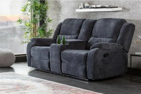 Sedacia súprava Relax 39979 Hollywood 2-sedenie Tmavošedá látka - Komfort-nábytok