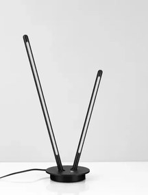 LED stmievateľná čierna stolná lampa Intec