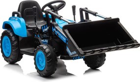 LEAN CARS Elektrický traktor s lyžicou BW-X002A modrý
