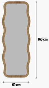 Zrkadlo Aror Natural 50 x 160 cm