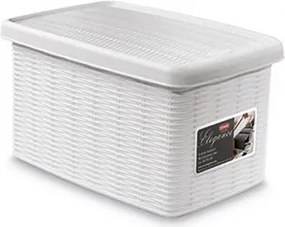 STEFANPLAST Úložná krabica Elegance 5,5 l, biela