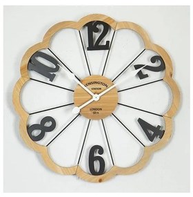 Nástenné hodiny 1xAA pr. 60 cm béžová/čierna