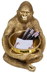 Gorilla Holding Bowl dekorácia zlatá 41cm