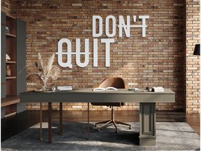 drevko Drevený nápis na stenu Don't quit Rozmer obrazu: 24 x 42,5 cm, Farba dekorácie: Čierna