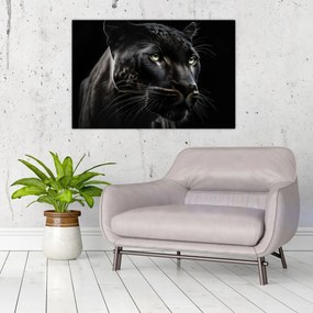 Obraz - Čierny panter (90x60 cm)