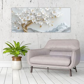 Obraz – 3D elegantný strom života (120x50 cm)