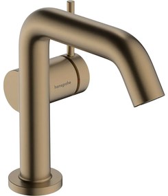 HANSGROHE Tecturis S páková umývadlová batéria Fine Coolstart bez odtokovej súpravy, výška výtoku 112 mm, kartáčovaný bronz, 73321140