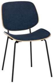 Tmavomodré jedálenské stoličky v súprave 2 ks Elio – Ixia