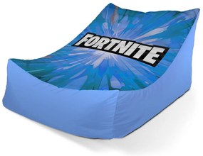 Sedací vak Lounge Fortnite modrá - detský, modrá