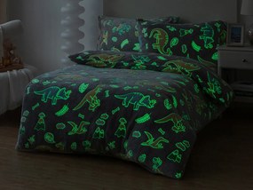 XPOSE® Mikroplyšové obliečky DINOSAURY Exclusive (svietiaci efekt)