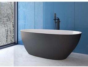 Vaňa Goya 160/70 čierny mat + sifón klik-klak chróm