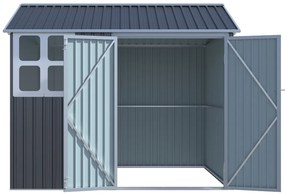 Záhradný domček BestBerg ZCH-4AB / 4,5 m² / 259 x 172 x 222 cm / sivá/biela