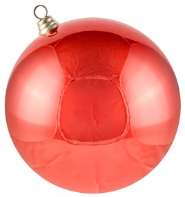 DECOLED Plastová guľa, priemer 30 cm, červená, lesklá