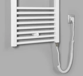 Aqualine Aqualine, DIRECT-E elektrické vykurovacie teleso, rovné, 600x960 mm, 400W, biela, ILE96T