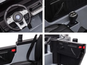 JOKOMISIADA Detské autíčko na batérie pre 2 osoby Toyota Land Cruiser PA0285 sivý