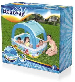 Bestway Nafukovací bazén pre deti s baldachýnom 140 x 140 x 114 cm Bestway 52192