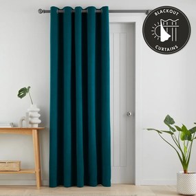 Tyrkysovomodrý zatemňovací záves do dverí 117x213 cm Wilson – Catherine Lansfield