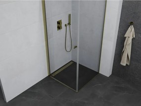Mexen Pretoria sprchovací kút 90x90cm, číre sklo/zlatý profil, 852-090-090-50-00
