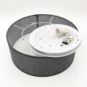 Stropné svietidlo SIRJA 1xE27/15W/230V pr. 35 cm sivé