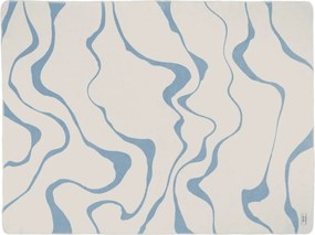 Modrá/krémovobiela deka 150x200 cm Felu – noo.ma