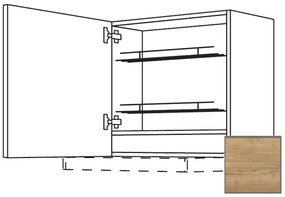 Kuchynská skrinka horní Naturel Sente24 pre digestor 60x57,6x35 cm dub sierra 405.WDAF657LN