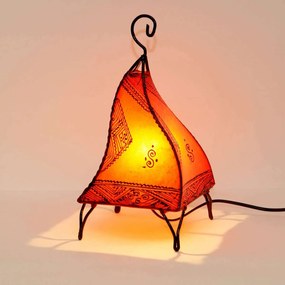 Orientálna henna lampa Fatuta oranžová
