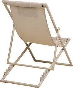 Béžové kovové záhradné ležadlo Curtis – House Nordic