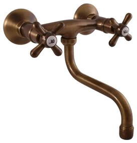 RAV Slezák MK101.5/21SM - Umývadlová/drezová batéria MORAVA RETRO stará mosadz