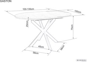 SI Stôl Gaston Ceramic 100