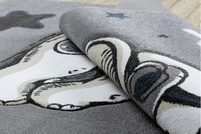 Koberec PETIT ELEPHANT SLONÍK HVIEZDY sivý