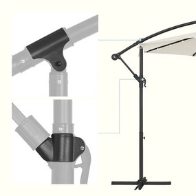 Záhradný slnečník s LED osvetlením GPU118M01
