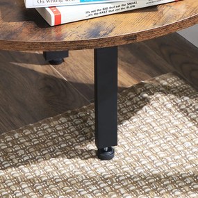 Rohová polica, regál 5-úrovňový, rustikálny hnedý