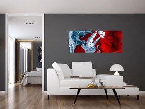 Obraz abstraktných škvŕn (120x50 cm)
