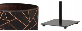 Stolová lampa WERONA 6, 1x čierne textilné tienidlo so vzorom, (výber zo 4 farieb konštrukcie), C