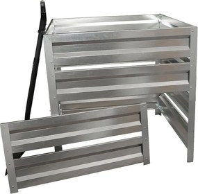 Záhradný kompostér LEGI 1 × 1 m, pozink