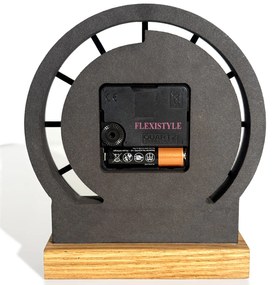 Dekorstudio Drevené stolové hodiny Black Oak 2