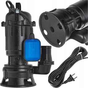 Čerpadlo s drvičom 550 W s plovákom na znečistenú špinavú vodu 230 V