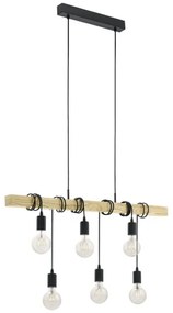Eglo 55242 - Luster na lanku TOWNSHEND 6xE27/60W/230V