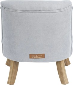 Detské kreslo šedé 17 cm Drevo