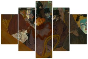 Obraz - Henri de Toulouse-Lautrec, At the Moulin Rouge, reprodukcia (150x105 cm)