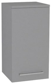 Mereo Bino kúpeľňová skrinka horná 63 cm, ľavá, Multidecor, Šedá supermat, MER-CN695SEDA