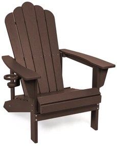 Hnedé plastové záhradné kreslo Adirondack – Bonami Selection