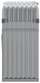 Držiak na polená bledosivý 120x45x100 cm pozinkovaná oceľ