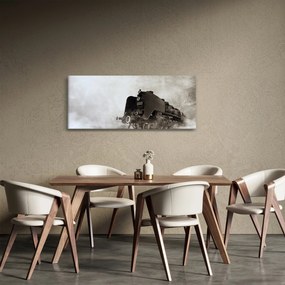 Obraz - Vlak v hmle (120x50 cm)