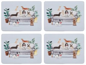 Korkové prestieranie 4 ks 21.5x29 cm Curious Dogs - Cooksmart ®