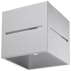 Stropné svietidlo Lobo, 1x sivé kovové tienidlo