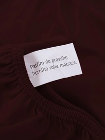 Jersey plachta s elastanom Deluxe 120 × 200 cm – vínově červené